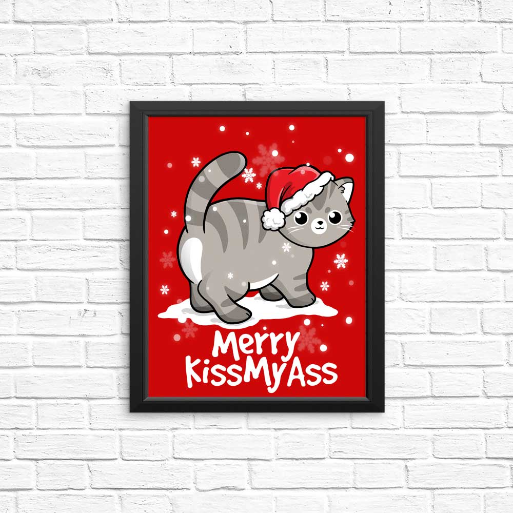 Merry Kiss My Cat - Posters & Prints