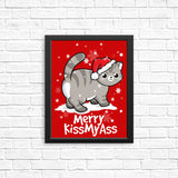 Merry Kiss My Cat - Posters & Prints
