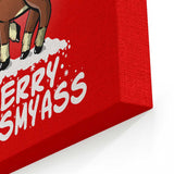 Merry Kiss My Deer - Canvas Print