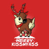Merry Kiss My Deer - Fleece Blanket