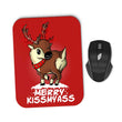 Merry Kiss My Deer - Mousepad