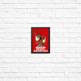 Merry Kiss My Deer - Posters & Prints