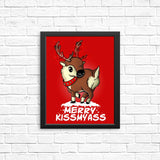 Merry Kiss My Deer - Posters & Prints