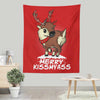 Merry Kiss My Deer - Wall Tapestry
