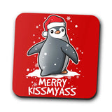 Merry Kiss My Penguin - Coasters