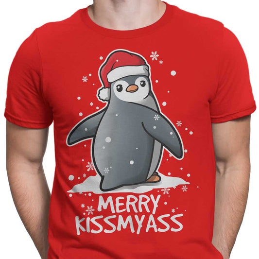 Merry Kiss My Penguin - Men's Apparel