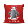 Merry Kiss My Penguin - Throw Pillow