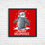 Merry Kiss My Penguin - Posters & Prints
