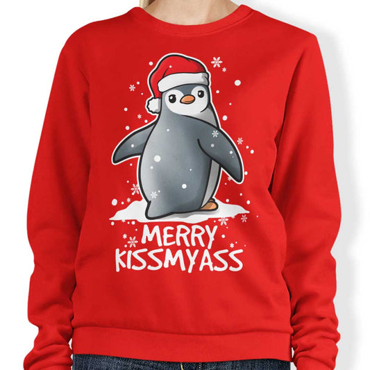 Merry Kiss My Penguin - Sweatshirt