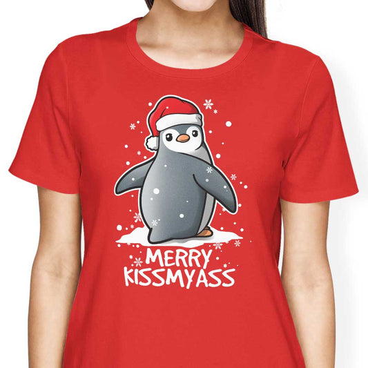 Merry Kiss My Penguin - Women's Apparel