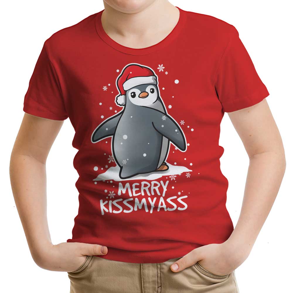 Merry Kiss My Penguin - Youth Apparel