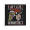 Merry Schwingmas - Canvas Print