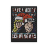 Merry Schwingmas - Canvas Print