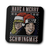 Merry Schwingmas - Coasters