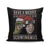 Merry Schwingmas - Throw Pillow