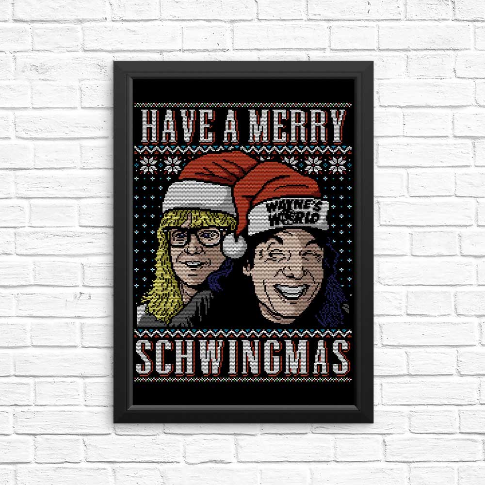 Merry Schwingmas - Posters & Prints
