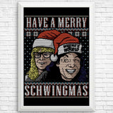 Merry Schwingmas - Posters & Prints