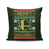Merry Smashmas - Throw Pillow
