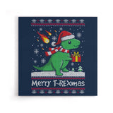 Merry T-Rexmas - Canvas Print