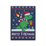 Merry T-Rexmas - Canvas Print