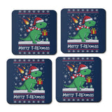 Merry T-Rexmas - Coasters