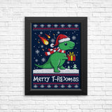 Merry T-Rexmas - Posters & Prints