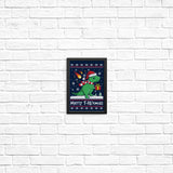 Merry T-Rexmas - Posters & Prints
