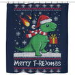 Merry T-Rexmas - Shower Curtain