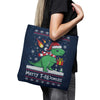 Merry T-Rexmas - Tote Bag