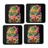Michelangelo Glitch - Coasters