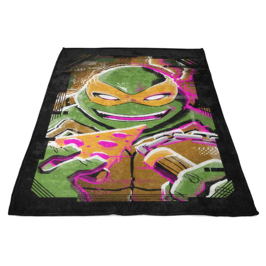 Michelangelo Glitch - Fleece Blanket