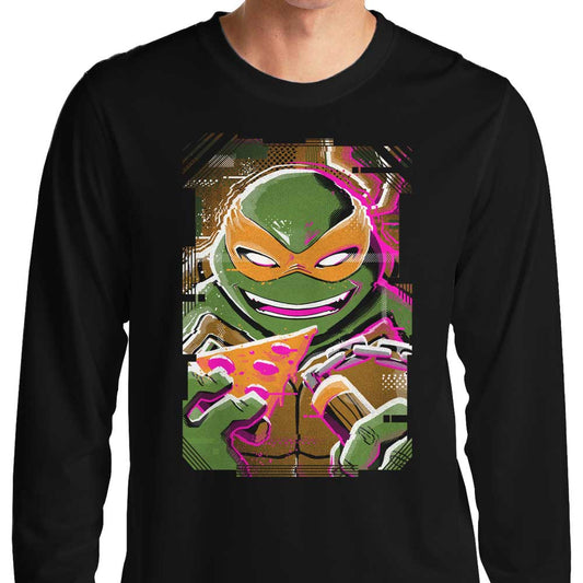 Michelangelo Glitch - Long Sleeve T-Shirt