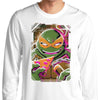 Michelangelo Glitch - Long Sleeve T-Shirt