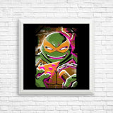 Michelangelo Glitch - Posters & Prints