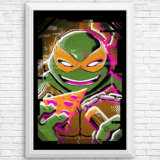 Michelangelo Glitch - Posters & Prints