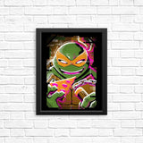 Michelangelo Glitch - Posters & Prints
