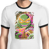 Michelangelo Glitch - Ringer T-Shirt