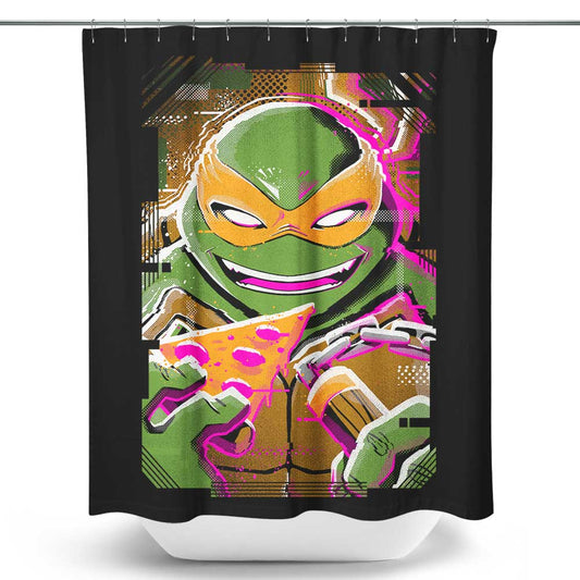Michelangelo Glitch - Shower Curtain