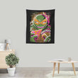 Michelangelo Glitch - Wall Tapestry