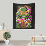 Michelangelo Glitch - Wall Tapestry