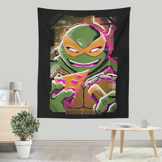 Michelangelo Glitch - Wall Tapestry
