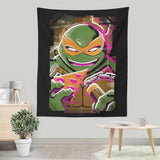 Michelangelo Glitch - Wall Tapestry