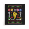 Mighty Morphin' Sweater - Canvas Print