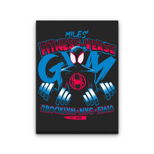 Miles' Fitness Verse - Canvas Print