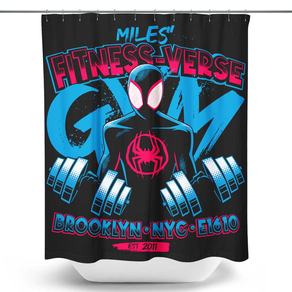 Miles' Fitness Verse Shower Curtain Once Upon a Tee