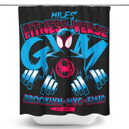 Miles' Fitness Verse - Shower Curtain
