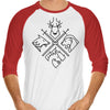 Minimal Thrones (Alt) - 3/4 Sleeve Raglan T-Shirt