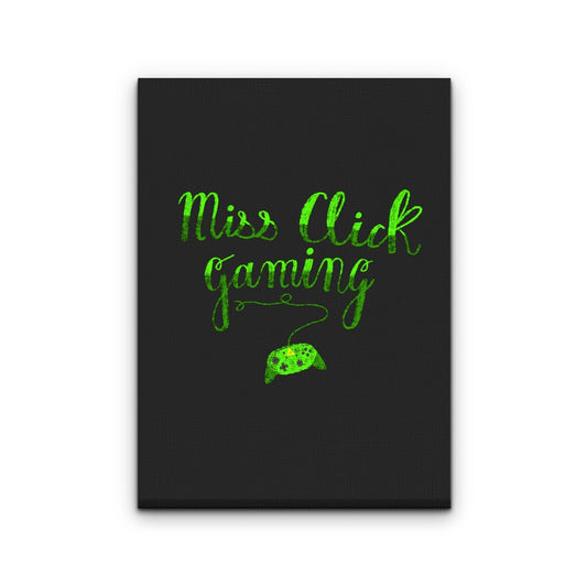 Miss Click Controller - Canvas Print