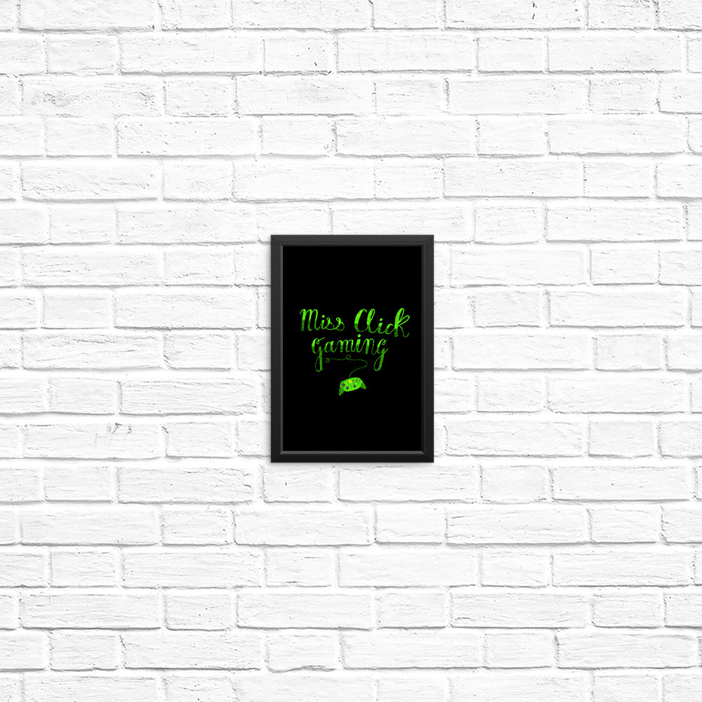 Miss Click Miss Click Controller - Posters & Prints – Once Upon a Tee