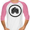 MissClick Logo - 3/4 Sleeve Raglan T-Shirt